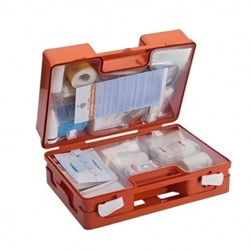 Bedrijfsverbanddoos bhv haccp modulair gevuld incl wandhouder 1