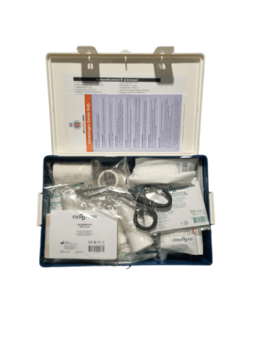 Verbanddoos b met muurklem ce gecertificeerde verband koffer trommel universeel complete kit 8589720